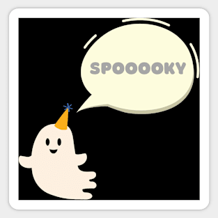 Just a ghost being spooky Sticker